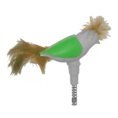 Markapet Vantuzlu Yaylı Kuşlu  Kedi Oyuncağı 30 cm Yeşil