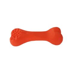 Köpek Diş Kaşıma Bakım Oyuncağı Kemik Şekilli 12 cm Turuncu