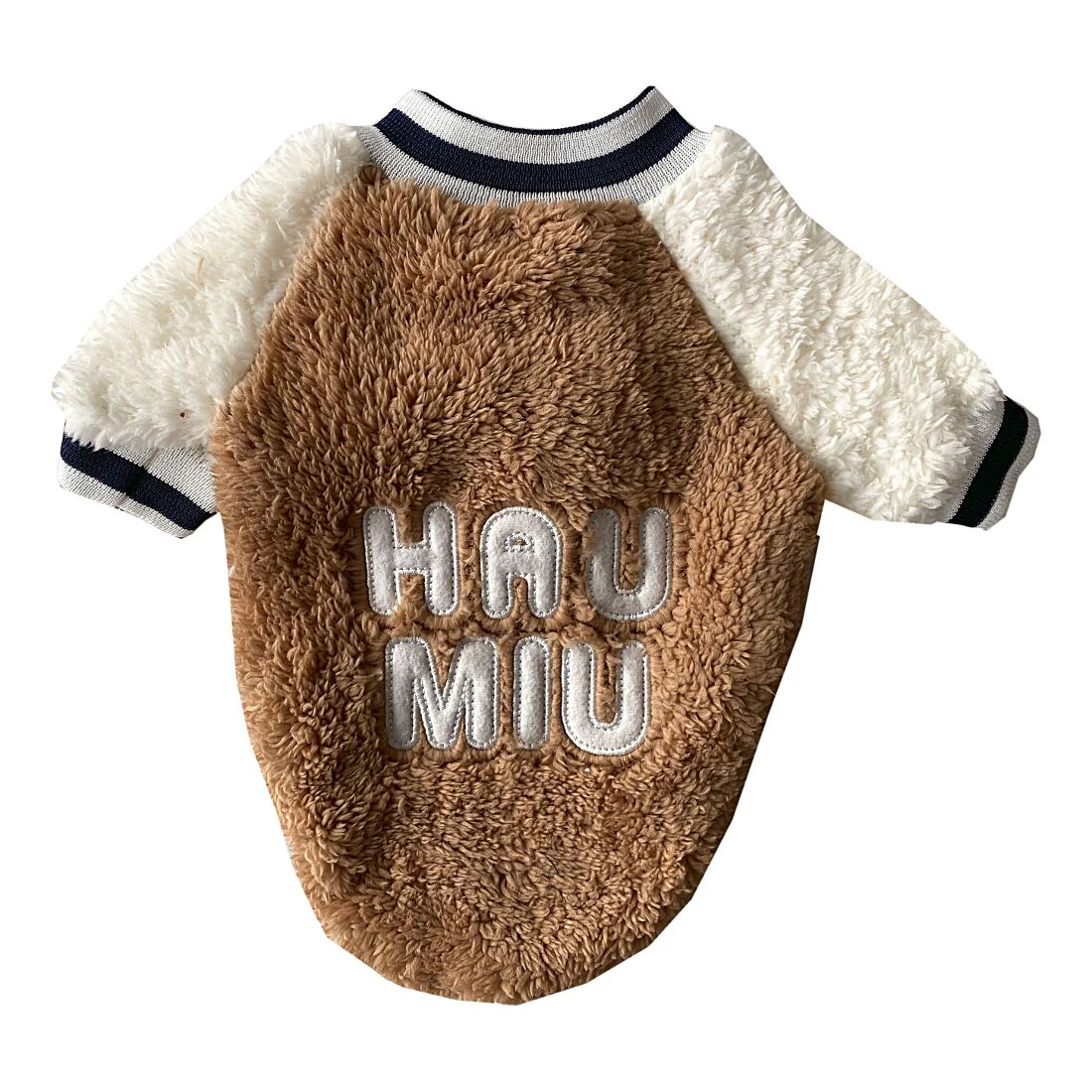 Markapet Peluş Köpek Kıyafeti Kahverengi Beyaz XXLarge 46 x 63 cm - 12 kg