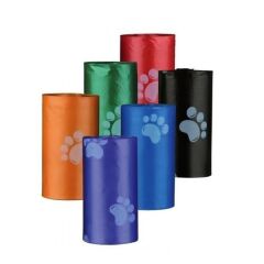 Köpek Tuvalet Poşeti Pati Desenli Üçlü Set Siyah