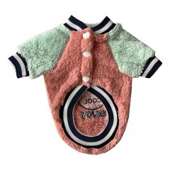 Markapet Peluş Köpek Kıyafeti Pembe Su Yeşili Large 33 x 48 cm - 5 kg