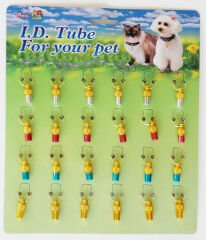 Percell İki Renkli Kedi Köpek İsimlik Kimlik Tüpü 2 cm