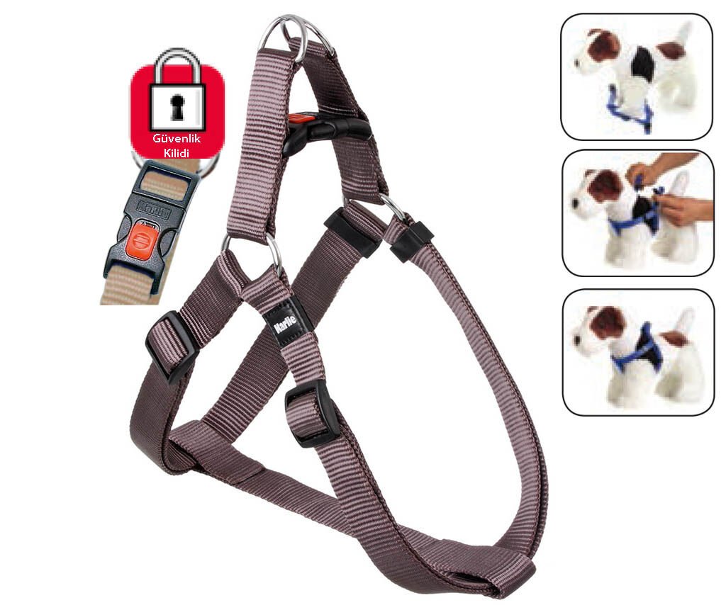 Karlie Kilitli Göğüs Tasma S/m 35-60Cm Gri
