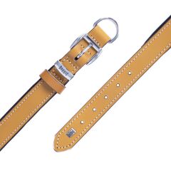 Doggie El Yapımı Konforlu Deri Köpek Tasması 2,5x37-45 cm Camel