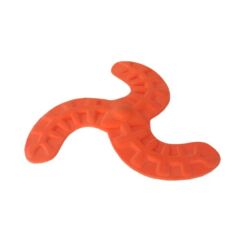 Frizbi köpek oyuncağı yıldız şekilli 18 cm Turuncu