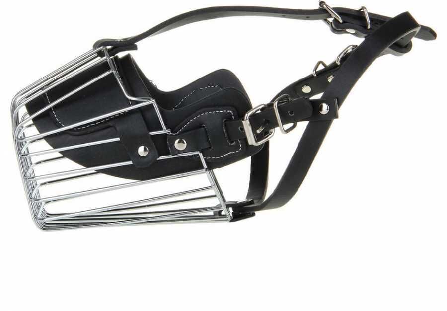 Sanlian İri Irk Metal Köpek Ağızlığı 43 cm XXL
