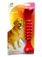 Percell Çilekli Sert Plastik Köpek Kemiği 19 cm