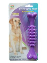Percell Üzümlü Sert Plastik Köpek Kemiği 19 cm