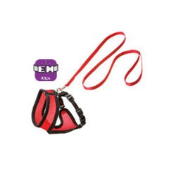 Karlie Kedi Tasma+Uzatma 38Cm Kirmizi-Siyah