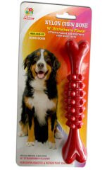 Percell Çilekli Sert Plastik Köpek Çiğneti Kemik 15 cm