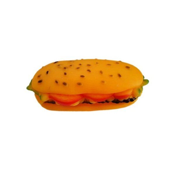 Sesli Köpek Oyuncağı Öten Sandviç 14 cm* 6 cm