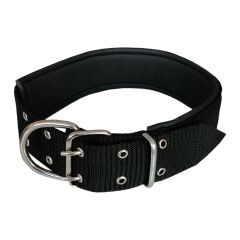 İri Irk Köpek Boyun Tasması 5 x 80 cm Siyah