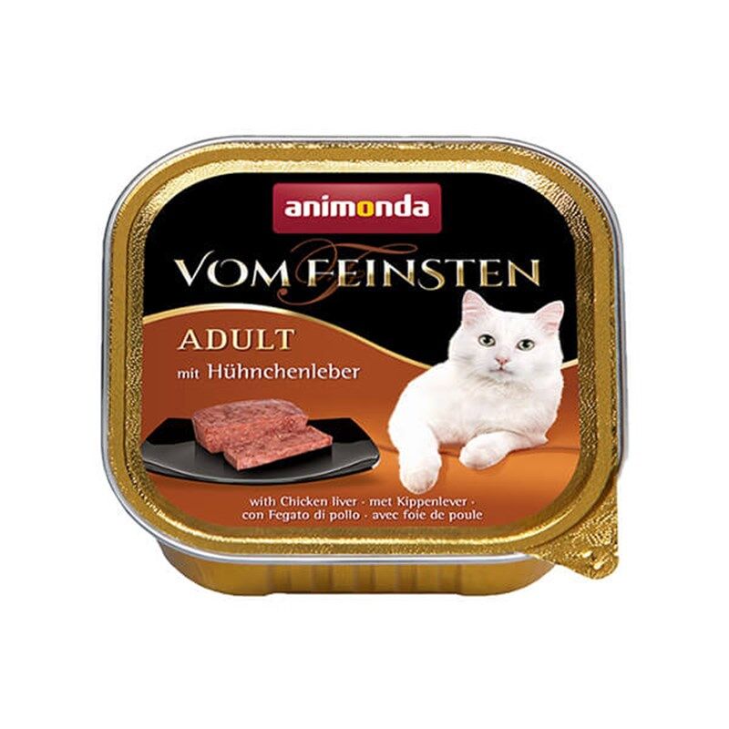 Animonda Vom Feinsten Tavuklu ve Ciğerli Yetişkin Kedi Konservesi 100gr