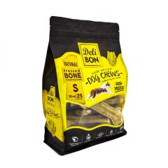 Delibon Deri Köpek Çiğneti Pres Kemik 12Cm S 25Li  Natural