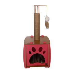 Patihomes Tuvalı Fareli Kedi Tırmalama 35*40*90 cm