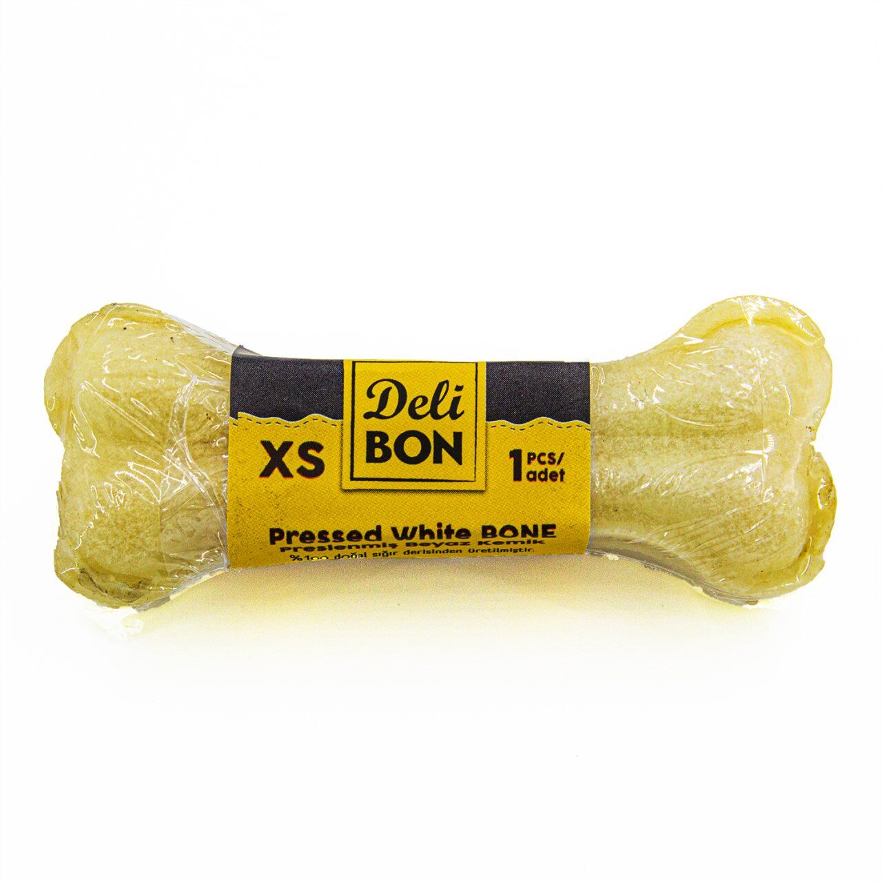 Delibon Deri Köpek Çiğneti Pres Kemik 7cm