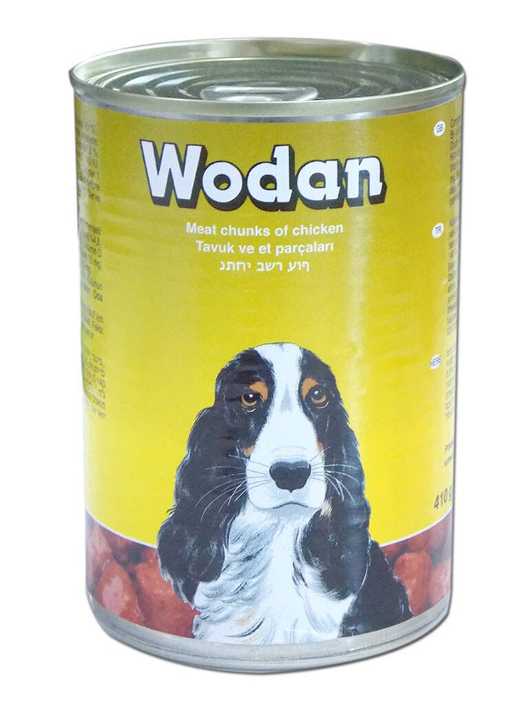 Wodan Parça Etli Tavuklu Köpek Konservesi 410 gr