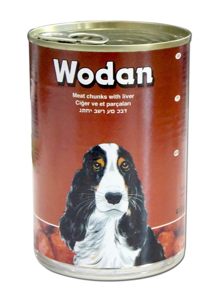 Wodan Parça Etli Ciğerli Köpek Konservesi 410 gr