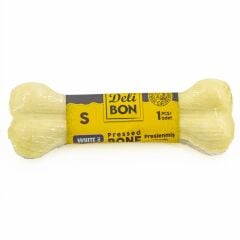 Delibon Deri  Köpek Çiğneti Pres Kemik 1x12cm Beyaz