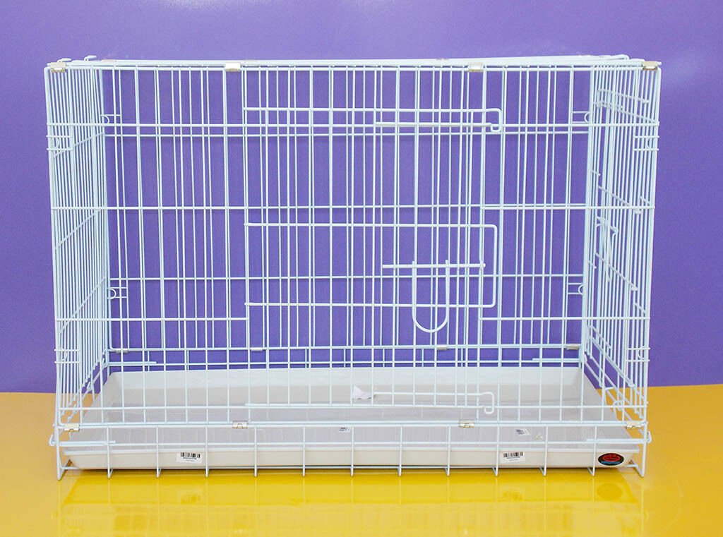 Dayang Metal Köpek Kafesi Büyük 93*57*64 cm Beyaz
