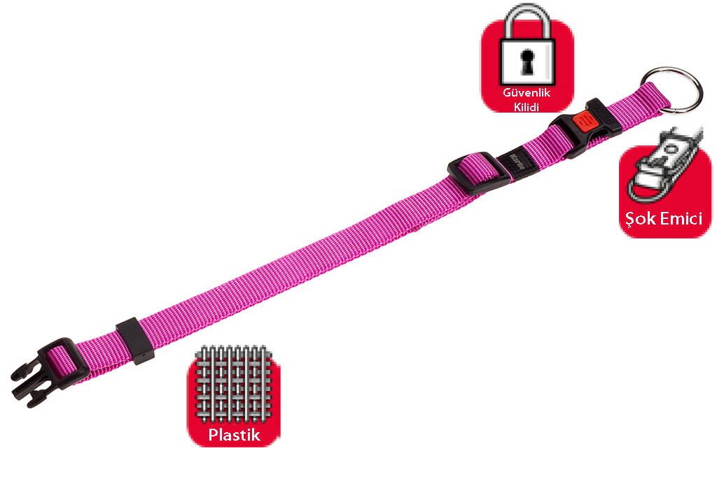 Karlie Kilitli Boyun Tasma S 30-45Cm Pembe