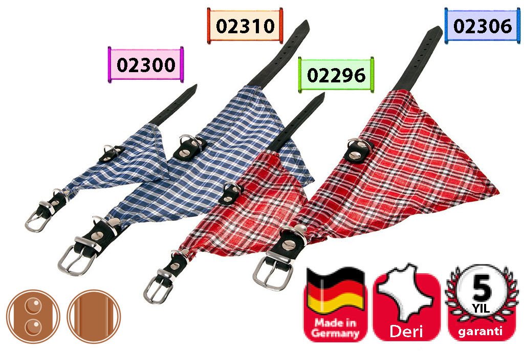 Karlie Deri Bandanali Boyun Tasma 47Cm Mavi