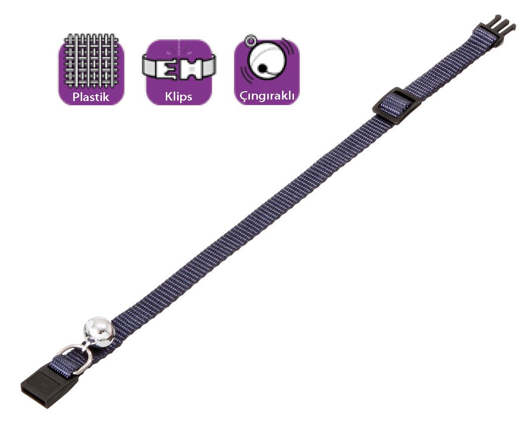 Karlie Boyun Tasma Çing. 30 Cm Koyu Mavi