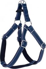 Doggie Fırstclass Deri Ronın Köpek Göğüs Tasması Xlarge Mavi 2,5x65-75 Cm