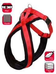 Karlie Göğüs Tasma Ymş. Gçl. 74-100Cm Siyah-Kirm.