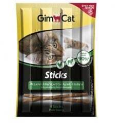 Gimcat Sticks Kuzu Etli Tavuklu Kedi Ödül Çubukları 4 Adet