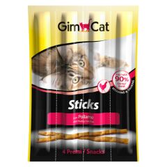 Gimcat Sticks Kümes Hayvanlı Tahılsız Kedi Ödülü 4 Adet