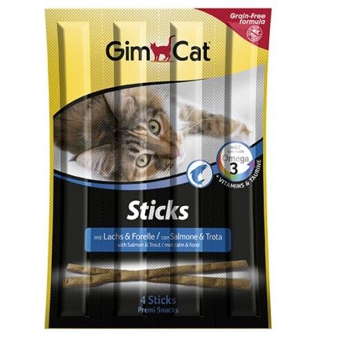 Gimcat Sticks Alabalık Somonlu Kedi Ödülü 4 Adet