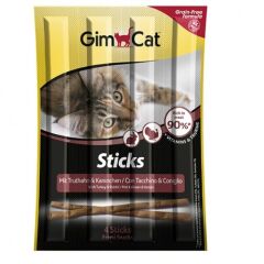 Gimcat Sticks Tavşanlı ve Hindili Kedi Ödülü 4 Lü