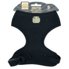 Doggie Havalı Dokumadan Küçük Irk Köpek Göğüs Tasması 1,5 x 25-35 cm Siyah