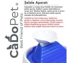 Cado Pet Kedi Köpek Su Pınarı Şelale 2 Litre - 5 volt ( usb'li ) Mavi