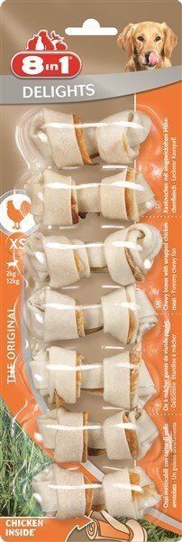 8in1 Delights Bones Köpek Ağız Bakım Burgu Kemiği 7'li Paket 84 Gr