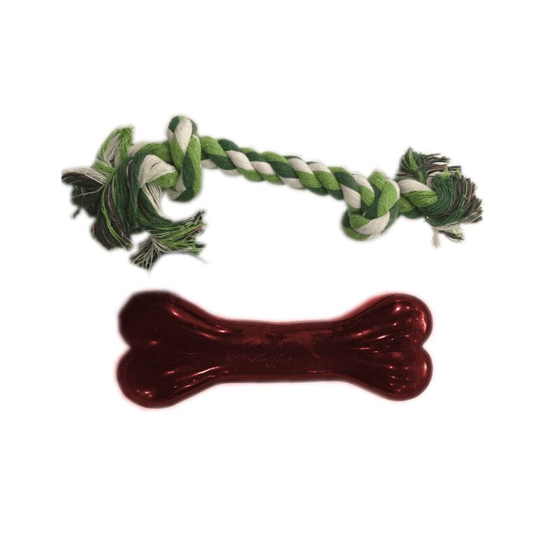 Ans Dental Köpek Oyuncağı + Diş İpi 14 x 18 cm Kırmızı