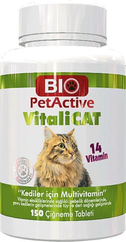 PetActive Vitalicat Kedi Multivitamin 150 Tablet