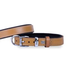Doggie El Yapımı Konforlu Deri Köpek Tasması 2x30-35 cm Kahverengi