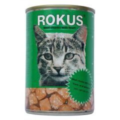 Rokus Yürekli Kedi Konserve Mama 410 gr 24 ADET