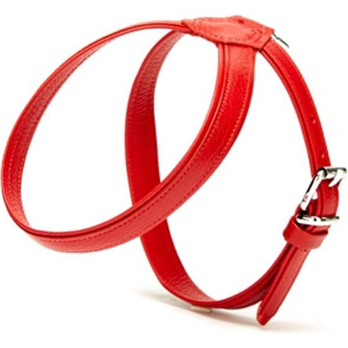 Doggie Flotter El Yapımı Deri Köpek Göğüs Tasması 2 x 42 -55 cm Kırmızı