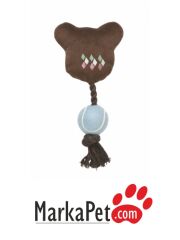 Toplu Kedi Kafası İpli Köpek Oyuncak