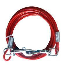 Markapet Köpek Bahçe Bağlama Çelik Halat 5 mm / 3 Metre