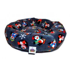 Kedi Köpek Simit Yatak Penguen Desenli 58*12 cm