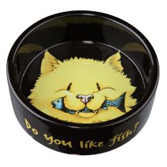 Kedi Seramik Mama ve Su Kabı 0,3lt/12cm
