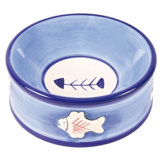 Kedi Porselen Yem ve Su Kabı 180 ml 13cm