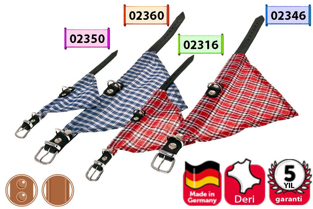 Karlie Deri Bandanali Boyun Tasma 57Cm Mavi
