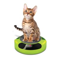 Hareketli Fareli Tırmalamalı Kedi Oyuncak Çemberi 25 cm