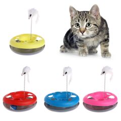 Hareketli Fareli Kedi Avcı Oyuncak Çemberi 22cm
