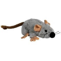 ANS peluş kedi oyuncağı tüylü fare 8*17 cm
